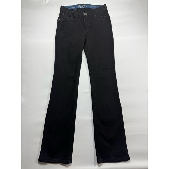 Wrangler Willow Women's Ultimate Riding Bootcut Black Jeans - Size 28x36 (28x35) - Picture 1 of 6